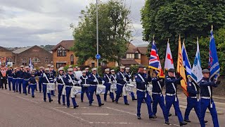 Gourock Boyne Celebrations return parade 29thJune 2024 [upl. by Nevla]