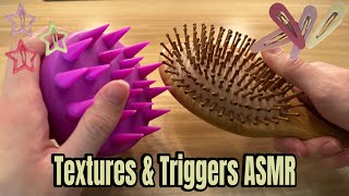 20 Different ASMR Textures and Triggers  Tapping Mouth Sounds Scratching ASMR [upl. by Ardnaeel]