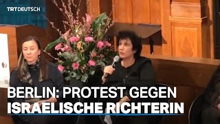 Berlin Protest gegen israelische Richterin [upl. by Lance]