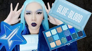 【Jeffree Star Blue Blood】💙藍色也可以讓人很開心💙｜Jeffree Star Cosmetics Blue Blood Palette Unboxing｜Anima開開箱 [upl. by Iralam637]