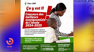 Lancement du Concours des meilleurs enseignants 20242025 par OBP [upl. by Aened]