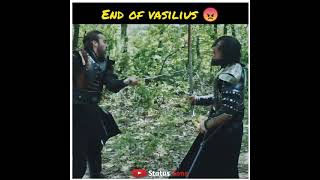 End of Vasilius 😠  Ertugrul ghazi attitude status  Dirillis Ertugrul  Vasilius death  Shorts [upl. by Port418]