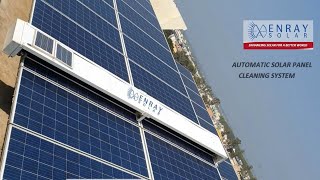 Automatic Solar Panel Cleaning System  Enray Solar [upl. by Rol]