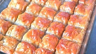 Rezept Baklava auf die schnelle Art mit Walnüssen und fertigem FiloTeig [upl. by Felske622]