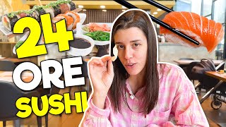 MANGIAMO SUSHI per 24h 🍣 CHALLENGE [upl. by Kcirrez]