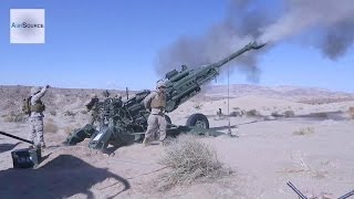 US Marines Firing the M777 155mm Howitzer [upl. by Garvin]