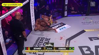 Francis Ngannou vs Renan Ferreira fight highlights [upl. by Nlyak]