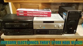 AWESOME ELECTRONICS THRIFT STORE HAUL VLOG [upl. by Siegel]