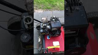 Vertikutierer S 400 B scarifier dethatcher after carb rebuild Briggs Stratton 35 hp PS Vergaser [upl. by Nnailuj]