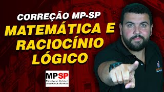 Correção Prova MPSP 2023  Matemática e Raciocínio Lógico [upl. by Patty576]