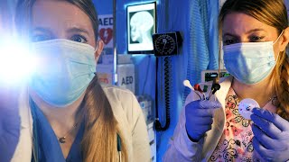 ASMR Hospital Panic Attack Comfort  Cranial Nerve Exam EKG [upl. by Emarej]