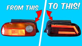 Making DIY LED Tail Lights for my Honda Beat [upl. by Yhtimit293]