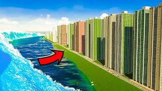 Creating a MEGA TSUNAMI in Cities Skylines 2 [upl. by Bixler]