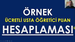 değişen ek 2 formu ve örnek usta öğretici puan hesaplama [upl. by Adnoraj]