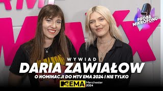 Daria Zawiałow o nominacji do MTV EMA 2024 oraz teledysku do utworu quotBallada o Niejquot w RMF MAXX [upl. by Kyre736]