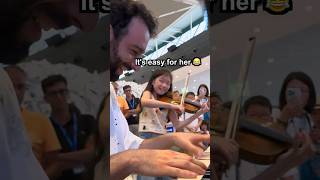 A 10year old violin prodigy plays Vivaldi Summer with me and SHOCKS the whole Airport 😱🎻 [upl. by Sirkin]