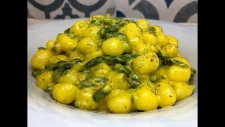 GNOCCHI DI PATATE CON ASPARAGI CACIO amp OVA  CUCINANDOMELAGODO [upl. by Notirb]