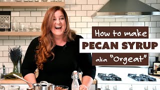 How to make Orgeat  PECAN SYRUP RECIPE [upl. by Aztilem959]