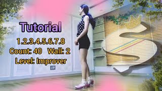 12345678Line DanceTutorial [upl. by Analah]