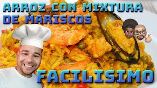 ARROZ DE MIXTURA DE MARISCOS  FACIL [upl. by Ardnod440]