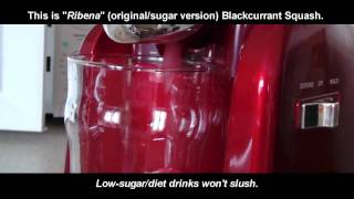 Retro Slush Machine  Ribena HD720p make slush at home [upl. by Mehetabel]