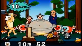 【PS2 Taiko no Tatsujin】minigame Chopping wood Flash Game [upl. by Sivam234]