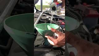 Engine flush With Flusher civiclove automobile mechanic [upl. by Adivad33]