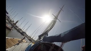 How to change a headsail in 4 min [upl. by Avert]