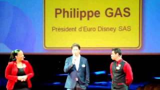 5 Ambassadeur Disneyland Paris 2011  2012 nomination par Philippe Gas PDG de ED SAS [upl. by Adnovad]