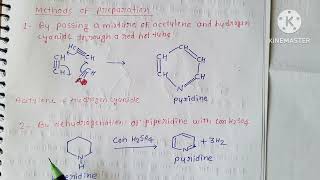 Pyridine Methods of Preparation [upl. by Enelrats]