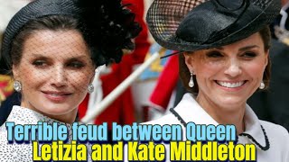 Shocked news Terrible quarrel between Queen Letizia and Kate Middleton  UK Royal Secrets [upl. by Man]