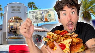 100 Food Challenge at Universal Studios Hollywood [upl. by Depoliti]