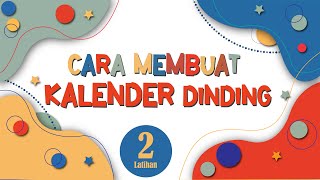 cara mendesain kalender dinding [upl. by Yklam377]