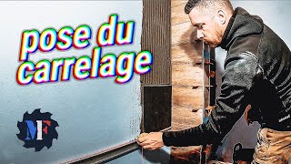 Je pose du CARRELAGE sur les MURS  Chantier Rénovation Suite Parentale Ep 11 [upl. by Bobbee]