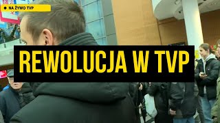 Trzęsienie ziemi w TVP Jesteśmy z kamerą przy gmachu telewizji na Woronicza [upl. by Kitrak]