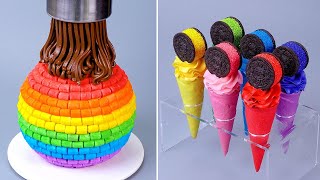 🔴LIVE🔴1000 Satisfying Rainbow Cake Decorating Ideas  Amazing Chocolate Cake Compilation [upl. by Hoes]