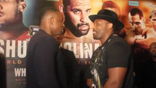 CHISORA VS WHYTE PRESS CONFERENCEFACEOFF [upl. by Megargee]