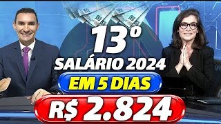 INSS 1ª PARCELA do 13º SALÁRIO para os APOSENTADOS  CALENDÁRIO INSS 2024  VEJA DATAS e VALORES [upl. by Krystyna]