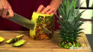 How to Cut Pineapple  Allrecipes [upl. by Gibe]