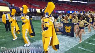 NCAT Marching Out  2017 Celebration Bowl [upl. by Rehpotsirk]