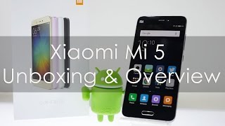 Xiaomi Mi5 Unboxing amp Hands On Overview Black Color [upl. by Trudnak]