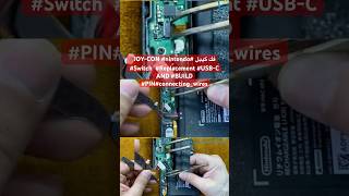 فك كيبل JOYCON nintendo Switch Replacement USBC AND BUILD PINconnectingwires اكسبلور [upl. by Poppo]