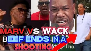 WACK 100 puts a HIT on AYATOLLAH MARV MARV CATCHES WACK HOMIE SLICK and CLAPS HIM WACK VS MARV [upl. by Kiah]