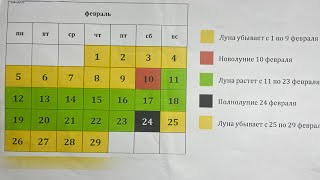 Лунный календарь на февраль месяц 2024 год План посева цветов и овощей на февраль месяц [upl. by Lazare342]