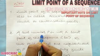 LIMIT POINT OF A SEQUENCE  LIMIT POINT OF A SEQUENCE IN HINDI 🔥 [upl. by Mortimer]