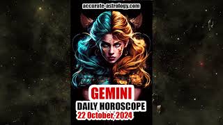 GEMINI DAILY HOROSCOPE October 22 2024 [upl. by Innavoj]