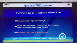 Alternanza scuola lavoro  quiz di autovalutazione modulo 6 [upl. by Yunfei]