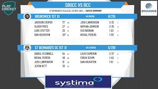 St Bernards OC 1st XI v Brunswick 1st XI [upl. by Gardner738]