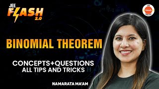 Complete Binomial Theorem  JEE 202425  PYQs  Namrata Maam [upl. by Nahgaem]