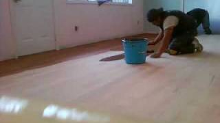 How to Stain a Hardwood floor [upl. by Hacissej]